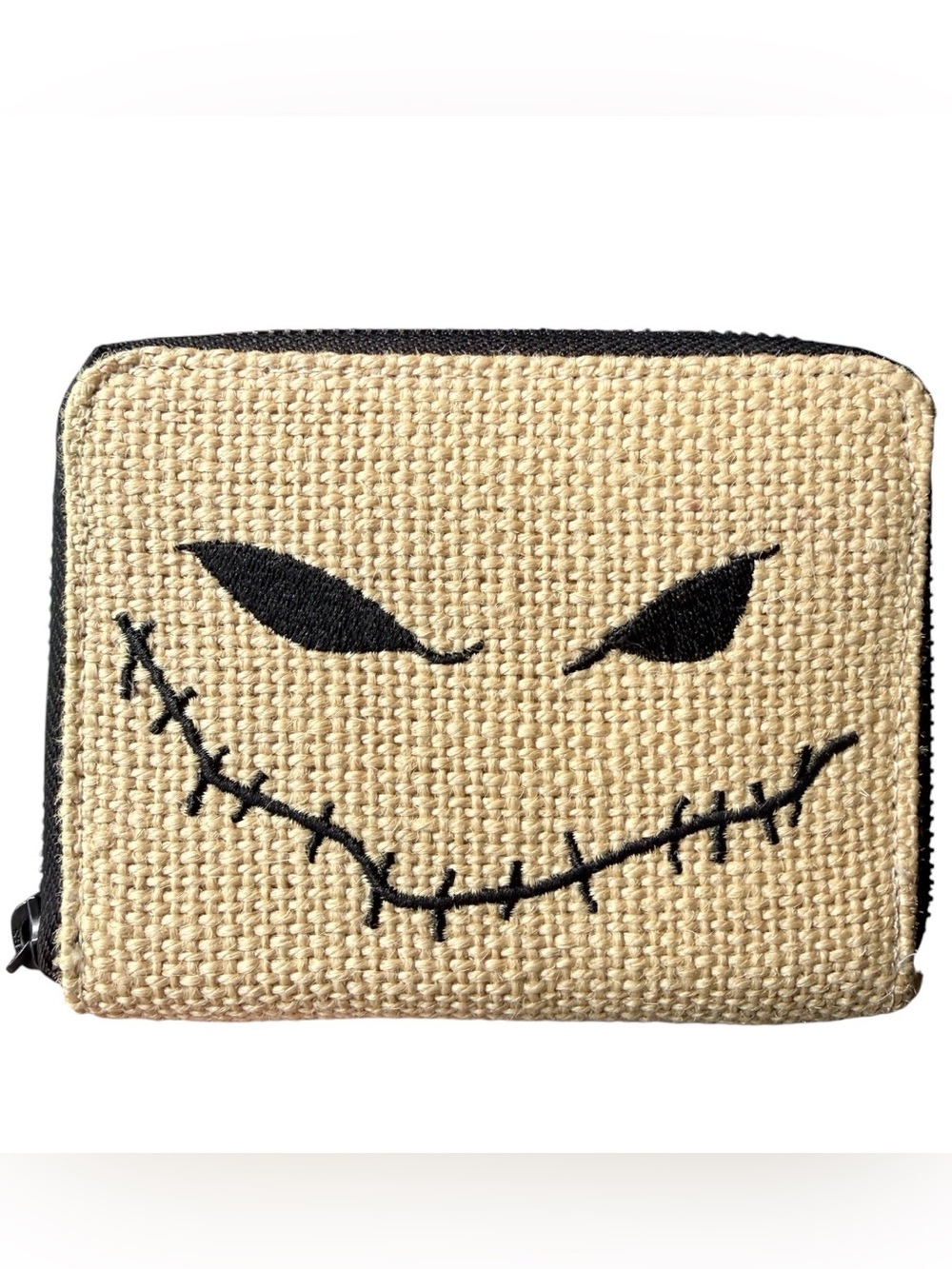 Loungefly Nightmare Before Christmas Oogie Boogie Burlap Mini Zip-Around Wallet